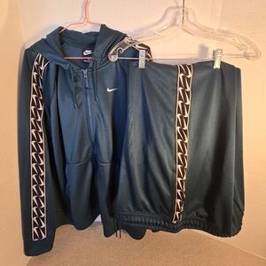Nike Dark Teal Hoodie and Pants Track Set size 2X